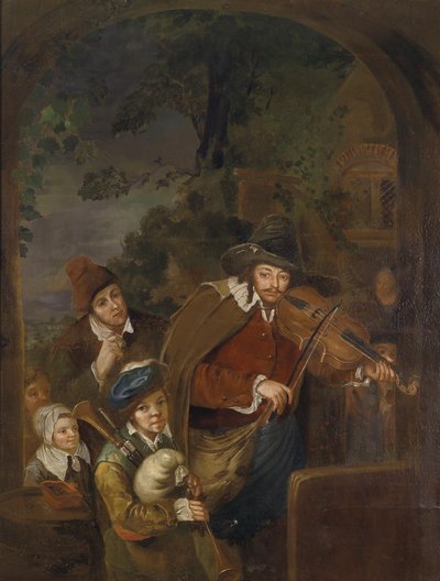 Wandering Musicians by Follower of Christian Wilhelm Ernst Dietrich